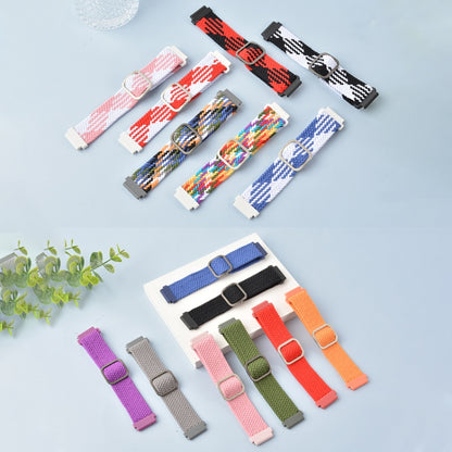 Adjustable Nylon Braided Elasticity Replacement Strap Watchband, For Samsung Galaxy Watch Active, For Samsung Galaxy Watch Active2 40mm, For Samsung Galaxy Watch Active2 44mm