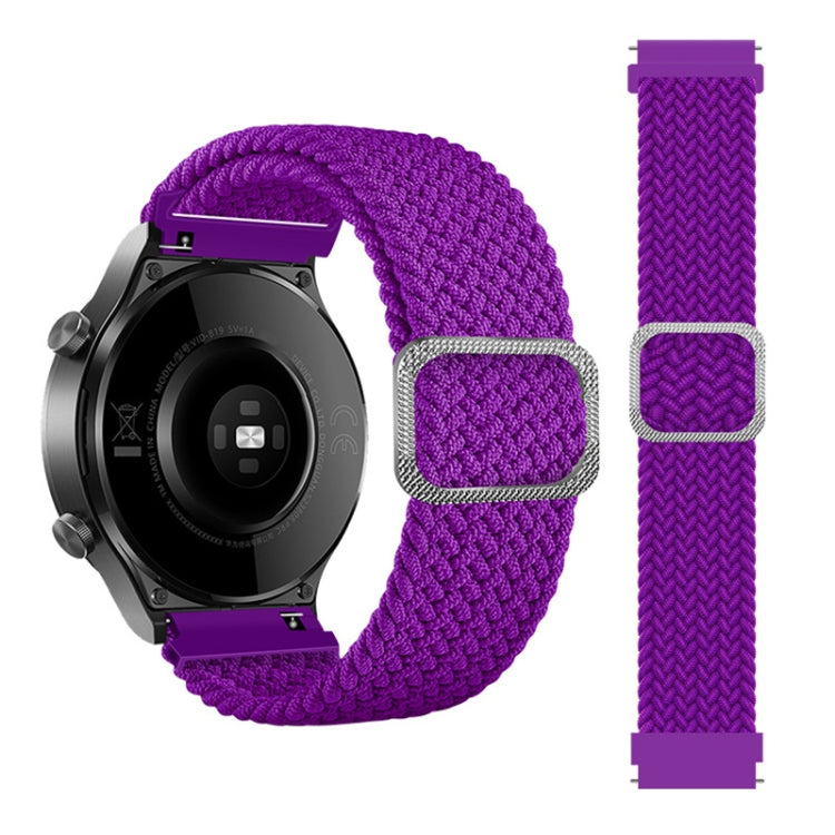 Adjustable Nylon Braided Elasticity Replacement Strap Watchband, For Samsung Galaxy Watch 3 45mm