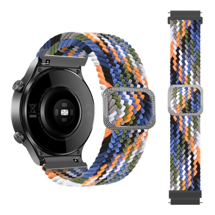Adjustable Nylon Braided Elasticity Replacement Strap Watchband, For Samsung Galaxy Watch 3 45mm