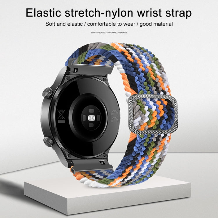 Adjustable Nylon Braided Elasticity Replacement Strap Watchband, For Samsung Galaxy Watch 3 45mm