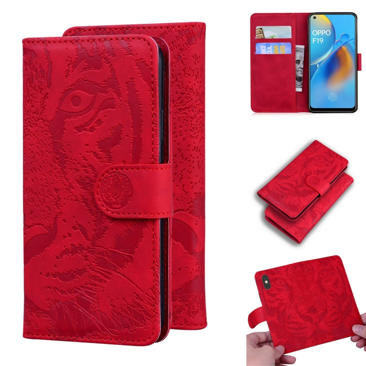 Tiger Embossing Pattern Horizontal Flip Leather Case with Holder & Card Slots & Wallet, For OPPO A15 / A15S, For OPPO A55 5G / A54 4G, For OPPO Realme V11 5G, For OPPO A74 4G / F19 4G, For OPPO A92S / Reno4 Z 5G, For OPPO A94 4G / F19 Pro              ...