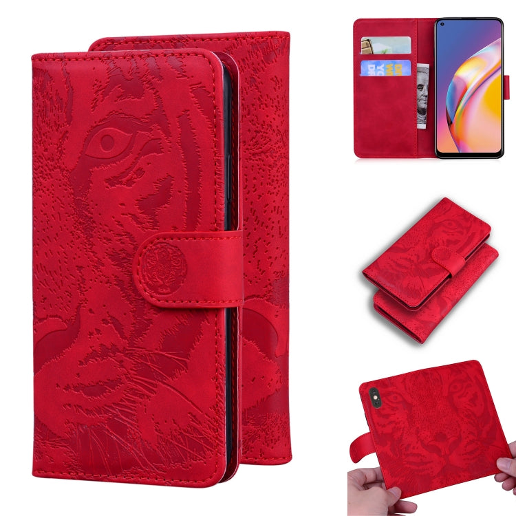 Tiger Embossing Pattern Horizontal Flip Leather Case with Holder & Card Slots & Wallet, For OPPO A15 / A15S, For OPPO A55 5G / A54 4G, For OPPO Realme V11 5G, For OPPO A74 4G / F19 4G, For OPPO A92S / Reno4 Z 5G, For OPPO A94 4G / F19 Pro              ...
