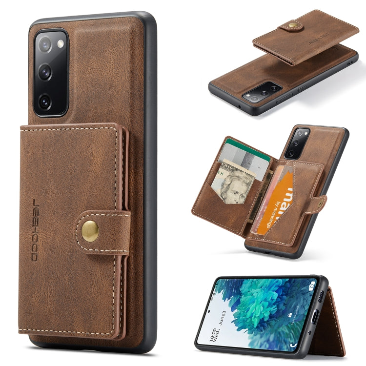 JEEHOOD Retro Magnetic Detachable Protective Case with Wallet & Card Slot & Holder, For Samsung Galaxy A32 5G, For Samsung Galaxy S20 FE, For Samsung Galaxy S20, For Samsung Galaxy S20+, For Samsung Galaxy S20 Ultra 5G, For Samsung Galaxy Note20 Ultra ...