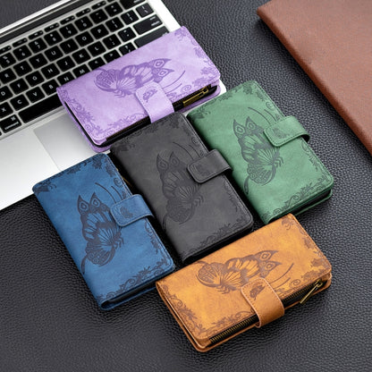 Flying Butterfly Embossing Pattern Zipper Horizontal Flip Leather Case with Holder & Card Slots & Wallet, For Samsung Galaxy A51 4G, For Samsung Galaxy A52 4G / 5G, For Samsung Galaxy A71 4G, For Samsung Galaxy A72 4G / 5G, For Samsung Galaxy S20      ...