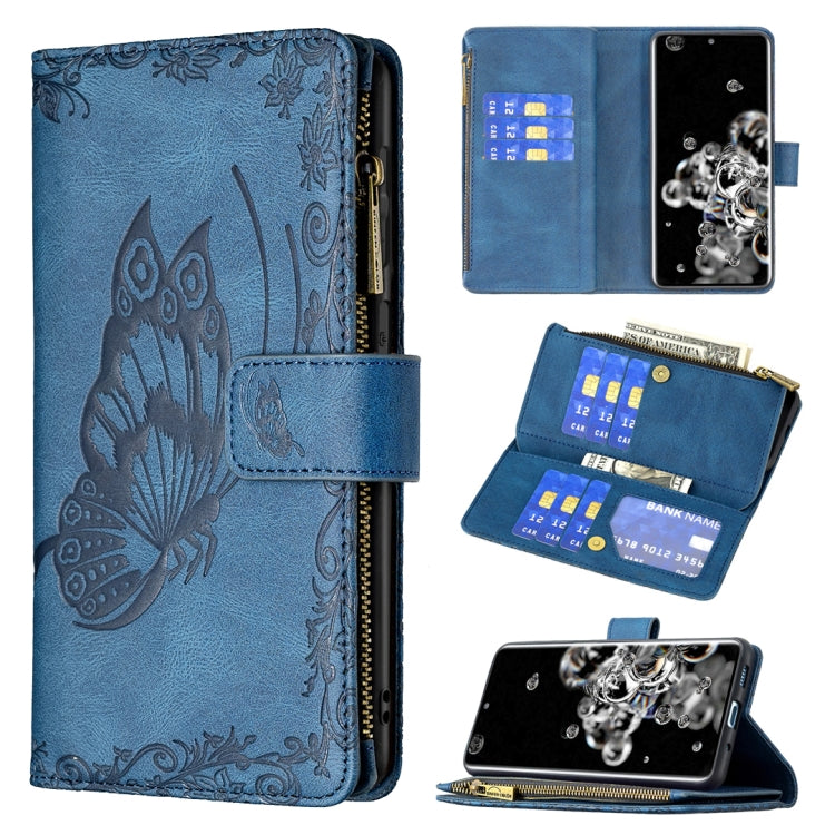 Flying Butterfly Embossing Pattern Zipper Horizontal Flip Leather Case with Holder & Card Slots & Wallet, For Samsung Galaxy A51 4G, For Samsung Galaxy A52 4G / 5G, For Samsung Galaxy A71 4G, For Samsung Galaxy A72 4G / 5G, For Samsung Galaxy S20      ...