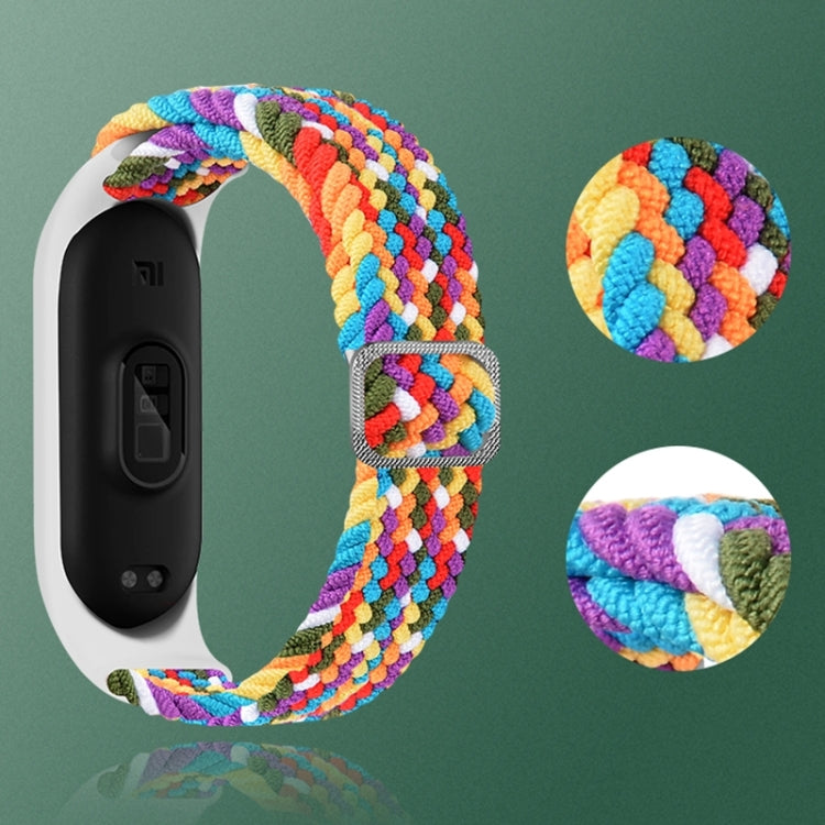 Adjustable Nylon Braided Elasticity Replacement Strap Watchband, For Xiaomi Mi Band 6 / 5  / 4