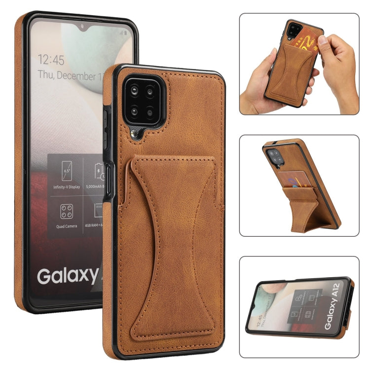 Ultra-thin Shockproof Protective Case with Holder, For Samsung Galaxy A12, For Samsung Galaxy A72 5G / 4G, For Samsung Galaxy S21 Ultra 5G