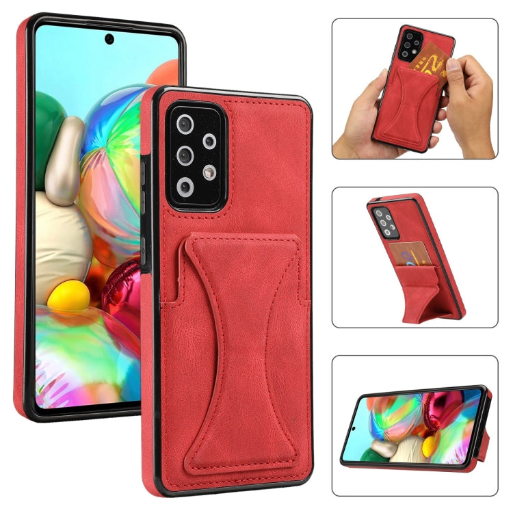Ultra-thin Shockproof Protective Case with Holder, For Samsung Galaxy A12, For Samsung Galaxy A72 5G / 4G, For Samsung Galaxy S21 Ultra 5G