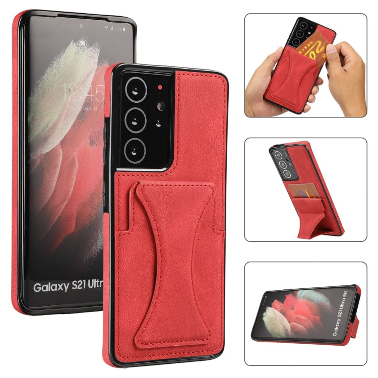 Ultra-thin Shockproof Protective Case with Holder, For Samsung Galaxy A12, For Samsung Galaxy A72 5G / 4G, For Samsung Galaxy S21 Ultra 5G