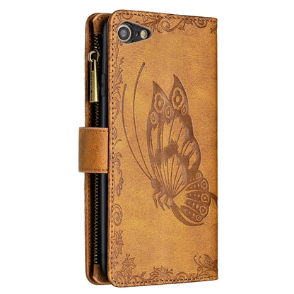 Flying Butterfly Embossing Pattern Zipper Horizontal Flip Leather Case with Holder & Card Slots & Wallet, For iPhone 8 / 7, For iPhone 8 Plus / 7 Plus, For iPhone XS / X, For iPhone XR, For iPhone XS Max, For iPhone 11, For iPhone 11 Pro               ...