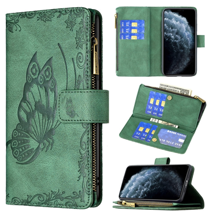Flying Butterfly Embossing Pattern Zipper Horizontal Flip Leather Case with Holder & Card Slots & Wallet, For iPhone 8 / 7, For iPhone 8 Plus / 7 Plus, For iPhone XS / X, For iPhone XR, For iPhone XS Max, For iPhone 11, For iPhone 11 Pro               ...