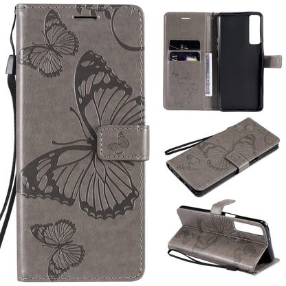 Pressed Printing Butterfly Pattern Horizontal Flip PU Leather Case with Holder & Card Slots & Wallet & Lanyard, For LG Stylo 7 5G / 4G, For OPPO A74 4G / F19 4G, For OPPO A94 5G / F19 Pro / Reno 5F, For OPPO A93 5G / A74 5G                             ...