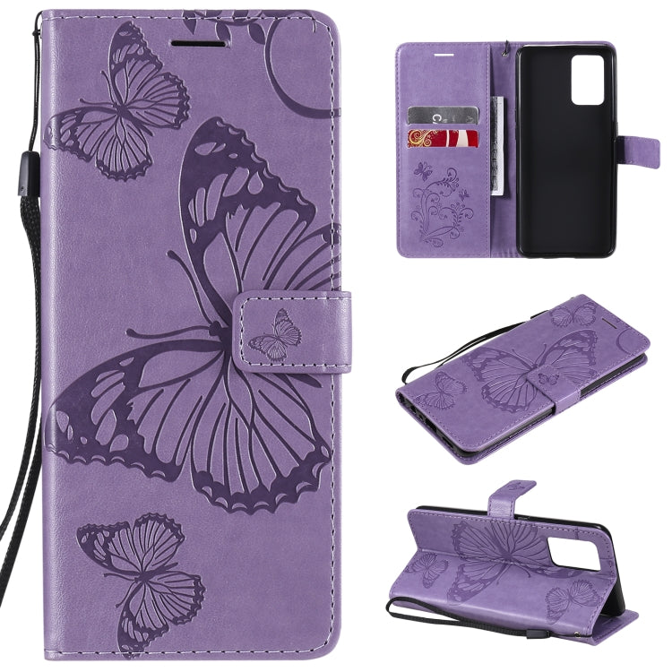 Pressed Printing Butterfly Pattern Horizontal Flip PU Leather Case with Holder & Card Slots & Wallet & Lanyard, For LG Stylo 7 5G / 4G, For OPPO A74 4G / F19 4G, For OPPO A94 5G / F19 Pro / Reno 5F, For OPPO A93 5G / A74 5G                             ...