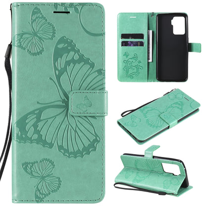 Pressed Printing Butterfly Pattern Horizontal Flip PU Leather Case with Holder & Card Slots & Wallet & Lanyard, For LG Stylo 7 5G / 4G, For OPPO A74 4G / F19 4G, For OPPO A94 5G / F19 Pro / Reno 5F, For OPPO A93 5G / A74 5G                             ...