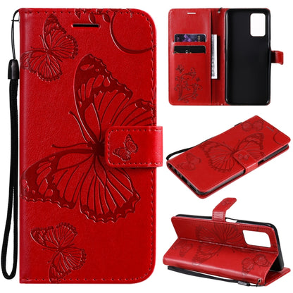 Pressed Printing Butterfly Pattern Horizontal Flip PU Leather Case with Holder & Card Slots & Wallet & Lanyard, For LG Stylo 7 5G / 4G, For OPPO A74 4G / F19 4G, For OPPO A94 5G / F19 Pro / Reno 5F, For OPPO A93 5G / A74 5G                             ...