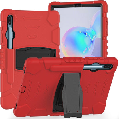 3-Layer Protection  Screen Frame + PC + Silicone Shockproof Combination Case with Holder, For Samsung Galaxy Tab A 10.1 (2019) T510, For Samsung Galaxy Tab S6 T860