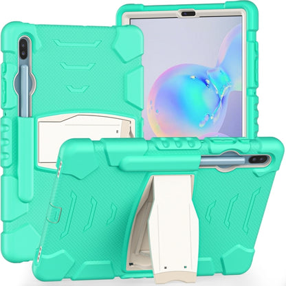3-Layer Protection  Screen Frame + PC + Silicone Shockproof Combination Case with Holder, For Samsung Galaxy Tab A 10.1 (2019) T510, For Samsung Galaxy Tab S6 T860