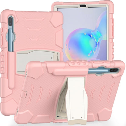 3-Layer Protection  Screen Frame + PC + Silicone Shockproof Combination Case with Holder, For Samsung Galaxy Tab A 10.1 (2019) T510, For Samsung Galaxy Tab S6 T860