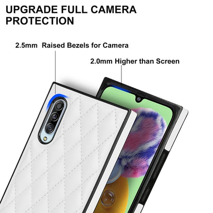 Elegant Rhombic Pattern Microfiber Leather +TPU Shockproof Case with Crossbody Strap Chain, For Samsung Galaxy A90 5G, For Samsung Galaxy Note10+, For Samsung Galaxy Note20 Ultra, For Samsung Galaxy S9+, For Samsung Galaxy S10, For Samsung Galaxy S10+ ...