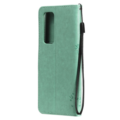 Tree & Cat Pattern Pressed Printing Horizontal Flip PU Leather Case with Holder & Card Slots & Wallet & Lanyard, For OPPO Reno5 Pro+ 5G / Find X3 Neo, For OPPO Find X3 / X3 Pro, For OPPO Realme 8 4G / Realme 8 Pro 4G, For OPPO Realme V13 5G / Realme 8 5G