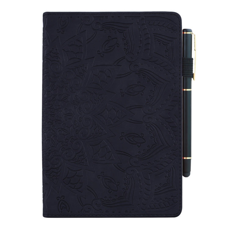 Calf Pattern Double Folding Design Embossed Leather Case with Holder & Card Slots & Pen Slot & Elastic Band, For iPad Pro 9.7 inch, For iPad 10.2 2021 / 2020 / 2019, For iPad 4 & 3 & 2, For iPad Mini 2019 & 4 & 3 & 2                                    ...