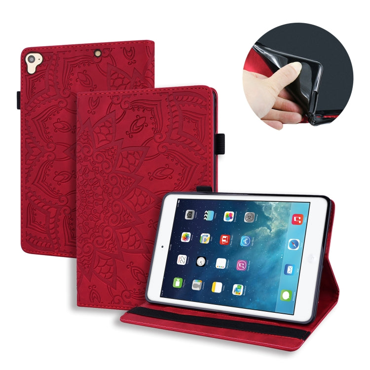 Calf Pattern Double Folding Design Embossed Leather Case with Holder & Card Slots & Pen Slot & Elastic Band, For iPad Pro 9.7 inch, For iPad 10.2 2021 / 2020 / 2019, For iPad 4 & 3 & 2, For iPad Mini 2019 & 4 & 3 & 2                                    ...