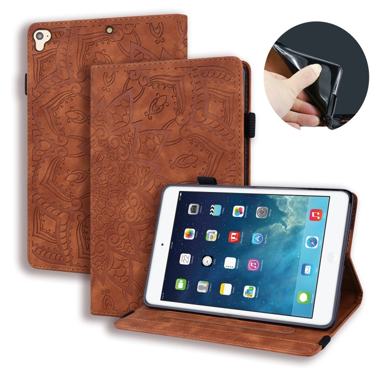 Calf Pattern Double Folding Design Embossed Leather Case with Holder & Card Slots & Pen Slot & Elastic Band, For iPad Pro 9.7 inch, For iPad 10.2 2021 / 2020 / 2019, For iPad 4 & 3 & 2, For iPad Mini 2019 & 4 & 3 & 2                                    ...