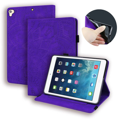 Calf Pattern Double Folding Design Embossed Leather Case with Holder & Card Slots & Pen Slot & Elastic Band, For iPad Pro 9.7 inch, For iPad 10.2 2021 / 2020 / 2019, For iPad 4 & 3 & 2, For iPad Mini 2019 & 4 & 3 & 2                                    ...