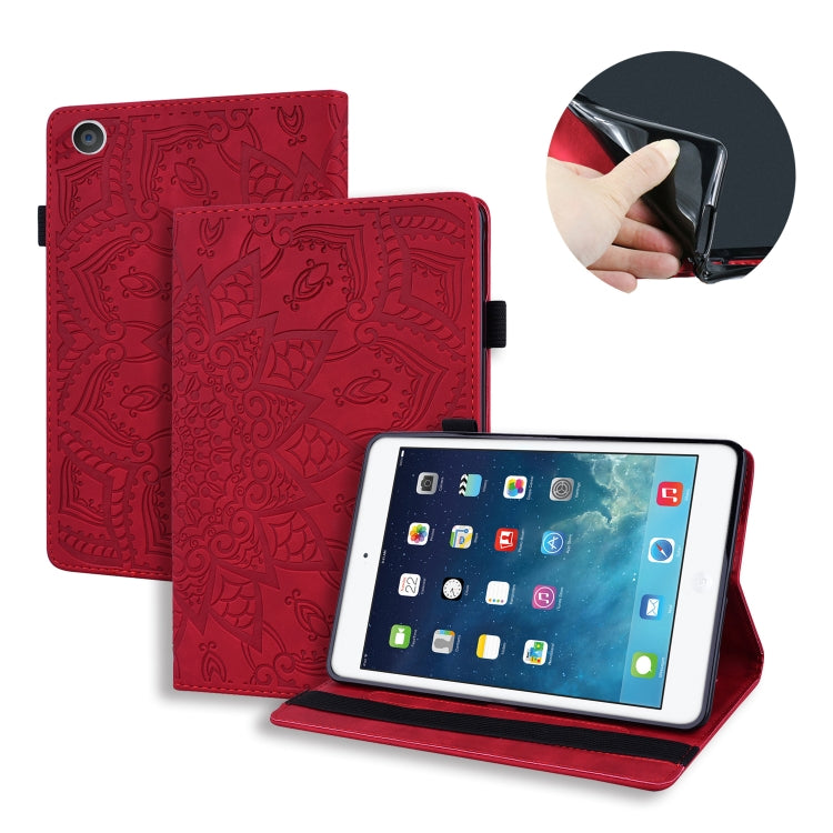 Calf Pattern Double Folding Design Embossed Leather Case with Holder & Card Slots & Pen Slot & Elastic Band, For iPad Pro 9.7 inch, For iPad 10.2 2021 / 2020 / 2019, For iPad 4 & 3 & 2, For iPad Mini 2019 & 4 & 3 & 2                                    ...