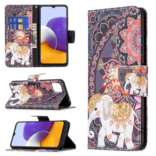 Colored Drawing Horizontal Flip Leather Case with Holder & Card Slots & Wallet, For Samsung Galaxy A22 5G, For Samsung Galaxy A82 5G