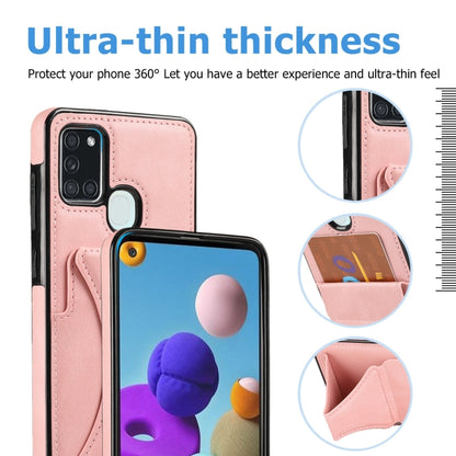 Ultra-thin Shockproof Protective Case with Holder, For Samsung Galaxy A21s, For Samsung Galaxy A32, For Samsung Galaxy A42 5G, For Samsung Galaxy A50, For Samsung Galaxy A51 5G, For Samsung Galaxy A52 5G / 4G, For Samsung Galaxy A71 5G                 ...