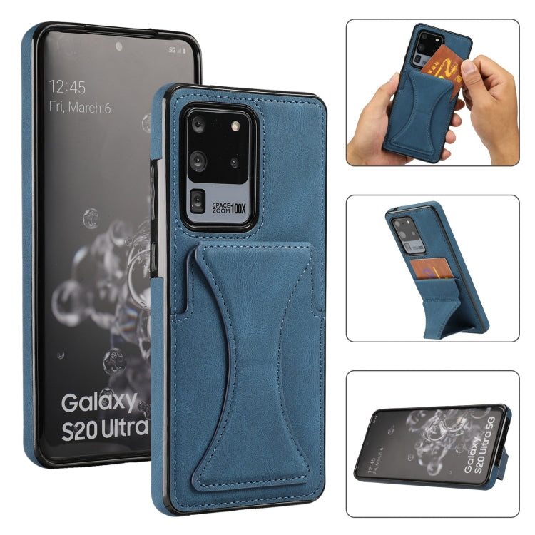 Ultra-thin Shockproof Protective Case with Holder, For Samsung Galaxy S20 Ultra, For Samsung Galaxy S21 5G, For Samsung Galaxy S21+ 5G