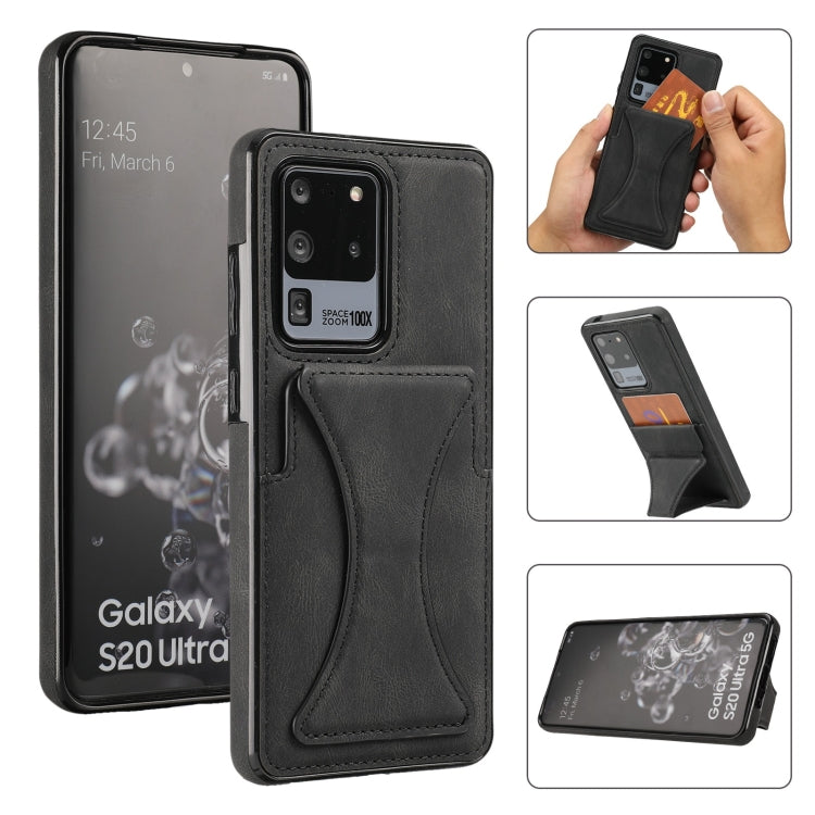 Ultra-thin Shockproof Protective Case with Holder, For Samsung Galaxy S20 Ultra, For Samsung Galaxy S21 5G, For Samsung Galaxy S21+ 5G