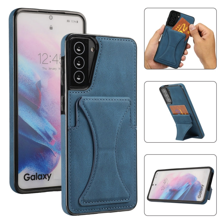 Ultra-thin Shockproof Protective Case with Holder, For Samsung Galaxy S20 Ultra, For Samsung Galaxy S21 5G, For Samsung Galaxy S21+ 5G