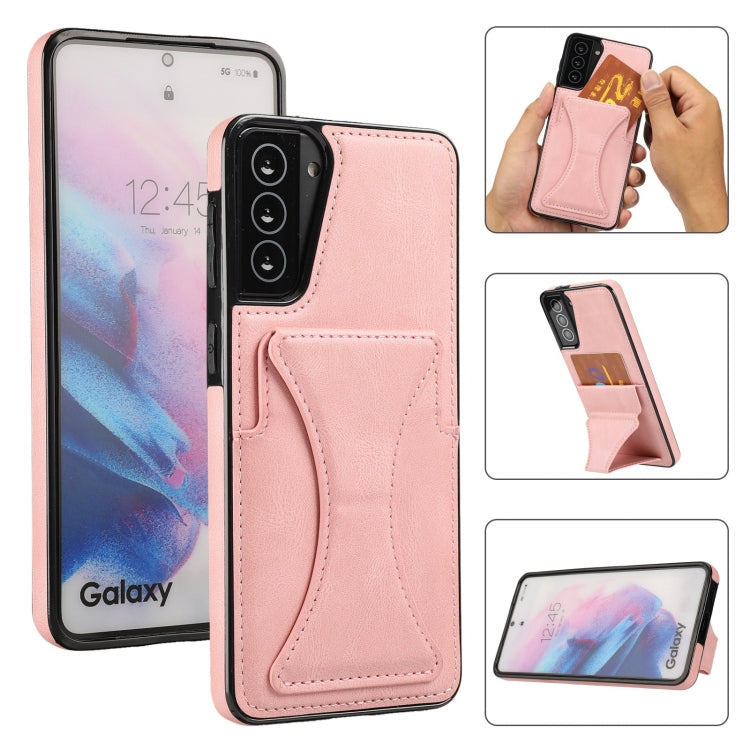 Ultra-thin Shockproof Protective Case with Holder, For Samsung Galaxy S20 Ultra, For Samsung Galaxy S21 5G, For Samsung Galaxy S21+ 5G