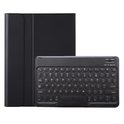 YA11B 2021 Detachable Lambskin Texture Round Keycap Bluetooth Keyboard Leather Case with Pen Slot & Stand, For iPad Pro 11 2021 / Air4 / Air5 / Pro 11