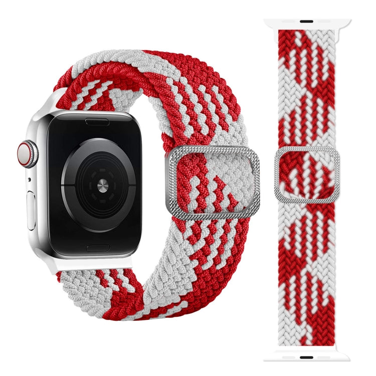 Buckle Braided Elastic Strap Watch Band For Apple Watch Series 9&8&7 41mm / SE 3&SE 2&6&SE&5&4 40mm / 3&2&1 38mm(Rainbow Color), For Apple Watch Series 8&7 41mm / SE 2&6&SE&5&4 40mm / 3&2&1 38mm                                                          ...
