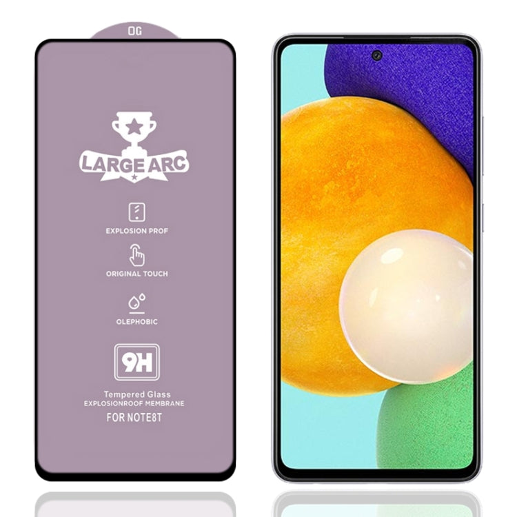 9H HD Large Arc High Alumina Full Screen Tempered Glass Film, For Samsung Galaxy A52 4G (1 PCS)