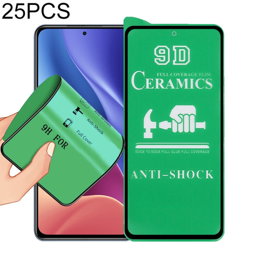 25 PCS 9D Full Screen Full Glue Ceramic Film, For Xiaomi Redmi K40 Pro (25 PCS), For Samsung Galaxy A02s (25 PCS), For Xiaomi Mi 10i (25 PCS), For Samsung Galaxy A12 / A12 Nacho / M12 / A13 5G (25 PCS), For Xiaomi Mi 11i / Mi 11X / Mi 11X Pro (25 PCS) ...