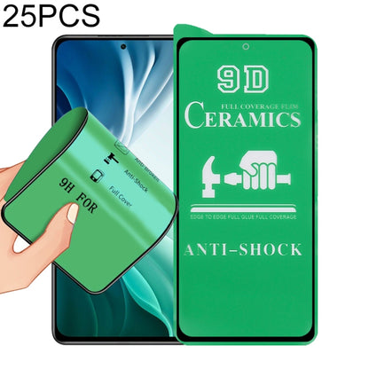 25 PCS 9D Full Screen Full Glue Ceramic Film, For Xiaomi Redmi K40 Pro (25 PCS), For Samsung Galaxy A02s (25 PCS), For Xiaomi Mi 10i (25 PCS), For Samsung Galaxy A12 / A12 Nacho / M12 / A13 5G (25 PCS), For Xiaomi Mi 11i / Mi 11X / Mi 11X Pro (25 PCS) ...