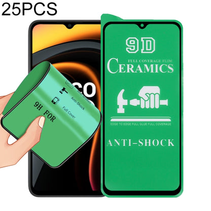 25 PCS 9D Full Screen Full Glue Ceramic Film, For Xiaomi Redmi K40 Pro (25 PCS), For Samsung Galaxy A02s (25 PCS), For Xiaomi Mi 10i (25 PCS), For Samsung Galaxy A12 / A12 Nacho / M12 / A13 5G (25 PCS), For Xiaomi Mi 11i / Mi 11X / Mi 11X Pro (25 PCS) ...