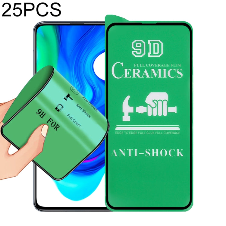 25 PCS 9D Full Screen Full Glue Ceramic Film, For Xiaomi Redmi K40 Pro (25 PCS), For Samsung Galaxy A02s (25 PCS), For Xiaomi Mi 10i (25 PCS), For Samsung Galaxy A12 / A12 Nacho / M12 / A13 5G (25 PCS), For Xiaomi Mi 11i / Mi 11X / Mi 11X Pro (25 PCS) ...