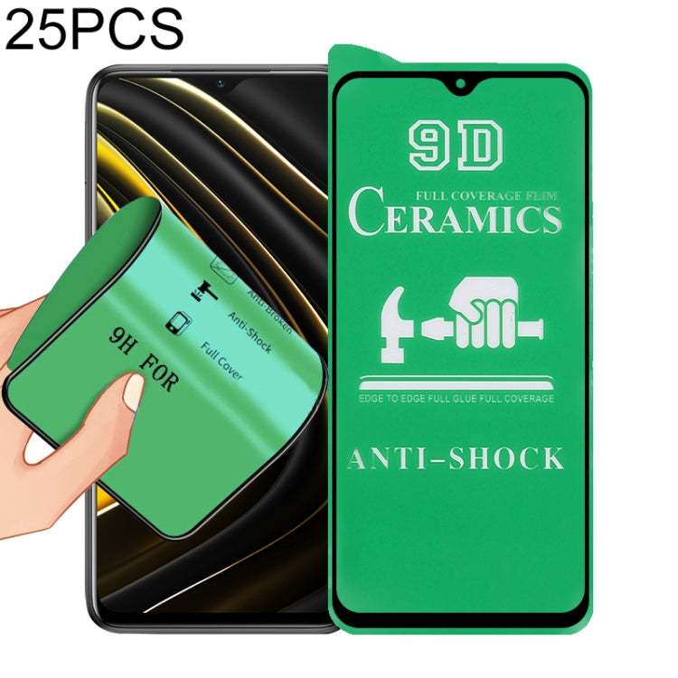 25 PCS 9D Full Screen Full Glue Ceramic Film, For Xiaomi Redmi K40 Pro (25 PCS), For Samsung Galaxy A02s (25 PCS), For Xiaomi Mi 10i (25 PCS), For Samsung Galaxy A12 / A12 Nacho / M12 / A13 5G (25 PCS), For Xiaomi Mi 11i / Mi 11X / Mi 11X Pro (25 PCS) ...
