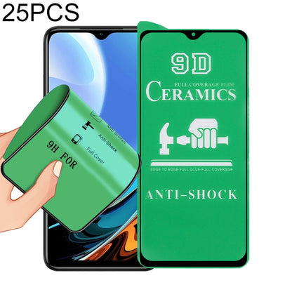 25 PCS 9D Full Screen Full Glue Ceramic Film, For Xiaomi Redmi K40 Pro (25 PCS), For Samsung Galaxy A02s (25 PCS), For Xiaomi Mi 10i (25 PCS), For Samsung Galaxy A12 / A12 Nacho / M12 / A13 5G (25 PCS), For Xiaomi Mi 11i / Mi 11X / Mi 11X Pro (25 PCS) ...
