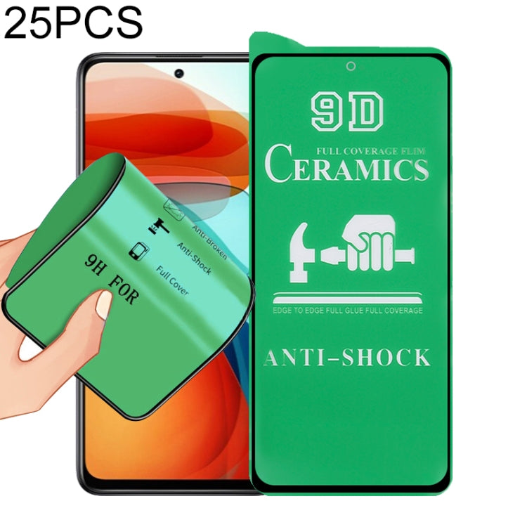 25 PCS 9D Full Screen Full Glue Ceramic Film, For Xiaomi Redmi K40 Pro (25 PCS), For Samsung Galaxy A02s (25 PCS), For Xiaomi Mi 10i (25 PCS), For Samsung Galaxy A12 / A12 Nacho / M12 / A13 5G (25 PCS), For Xiaomi Mi 11i / Mi 11X / Mi 11X Pro (25 PCS) ...