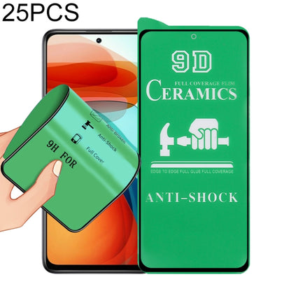 25 PCS 9D Full Screen Full Glue Ceramic Film, For Xiaomi Redmi K40 Pro (25 PCS), For Samsung Galaxy A02s (25 PCS), For Xiaomi Mi 10i (25 PCS), For Samsung Galaxy A12 / A12 Nacho / M12 / A13 5G (25 PCS), For Xiaomi Mi 11i / Mi 11X / Mi 11X Pro (25 PCS) ...