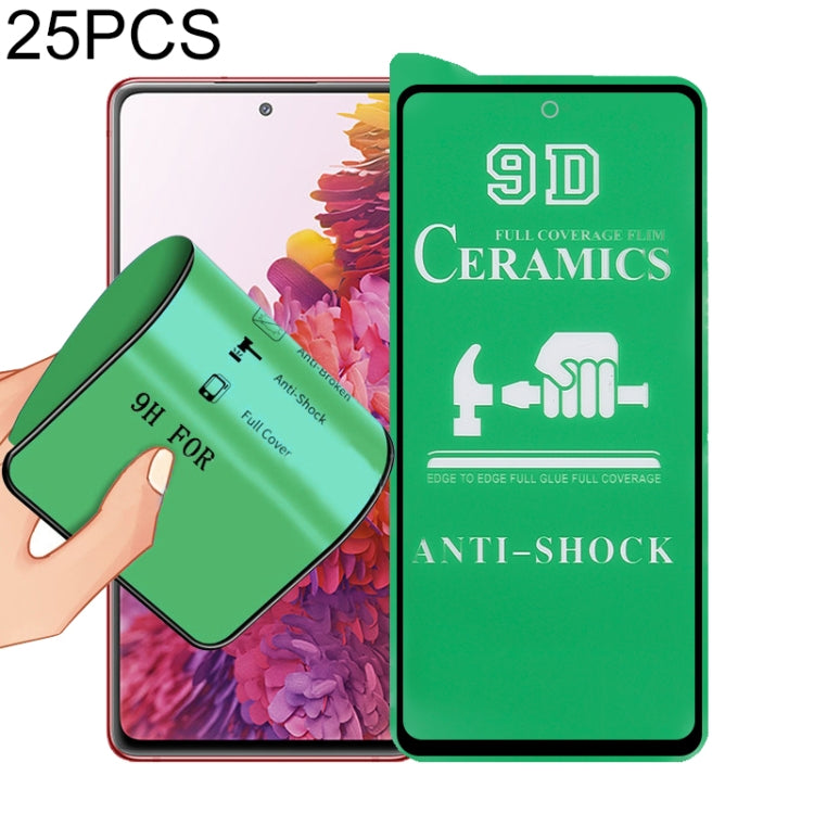 25 PCS 9D Full Screen Full Glue Ceramic Film, For Xiaomi Redmi K40 Pro (25 PCS), For Samsung Galaxy A02s (25 PCS), For Xiaomi Mi 10i (25 PCS), For Samsung Galaxy A12 / A12 Nacho / M12 / A13 5G (25 PCS), For Xiaomi Mi 11i / Mi 11X / Mi 11X Pro (25 PCS) ...