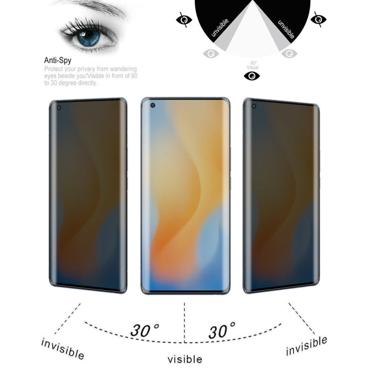 For OnePlus 9 Pro No Fingerprint Unlock 25pcs 0.3mm 9H Surface Hardness 3D Curved Surface Privacy Glass Film, For vivo X50 Pro (25 PCS), For OPPO Reno5 Pro 5G (25 PCS), For OnePlus 8 Pro (25 PCS), For Meizu 18 Pro / 18s Pro (25 PCS)                    ...