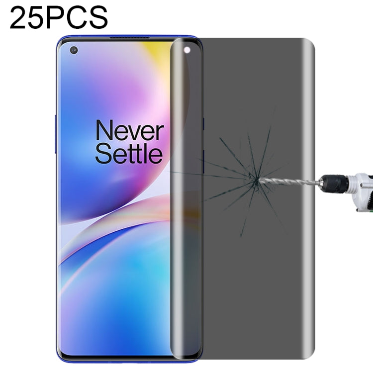 For OnePlus 9 Pro No Fingerprint Unlock 25pcs 0.3mm 9H Surface Hardness 3D Curved Surface Privacy Glass Film, For vivo X50 Pro (25 PCS), For OPPO Reno5 Pro 5G (25 PCS), For OnePlus 8 Pro (25 PCS), For Meizu 18 Pro / 18s Pro (25 PCS)                    ...