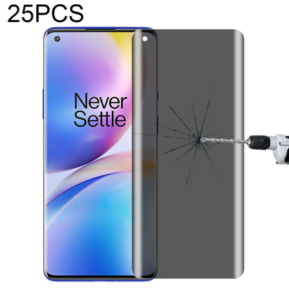 For OnePlus 9 Pro No Fingerprint Unlock 25pcs 0.3mm 9H Surface Hardness 3D Curved Surface Privacy Glass Film, For vivo X50 Pro (25 PCS), For OPPO Reno5 Pro 5G (25 PCS), For OnePlus 8 Pro (25 PCS), For Meizu 18 Pro / 18s Pro (25 PCS)                    ...